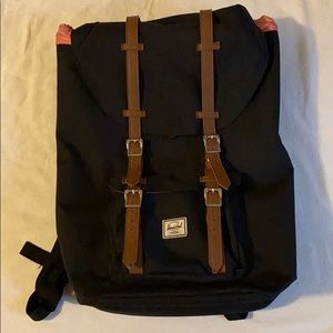 Herschel Black Bookbag Backpack